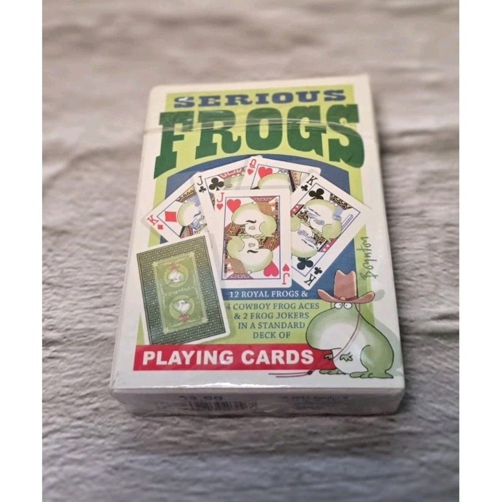 Serious Frogs Played Card Deck New Sealed By Artist Sandra Boynton 2013 RARE